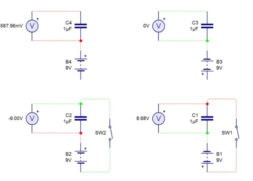 simulation Why do capacitors behave like this in Circuit Wizard? How