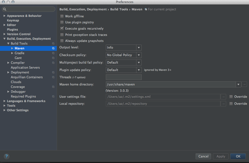 Maven build is not filtering properties in Intellij