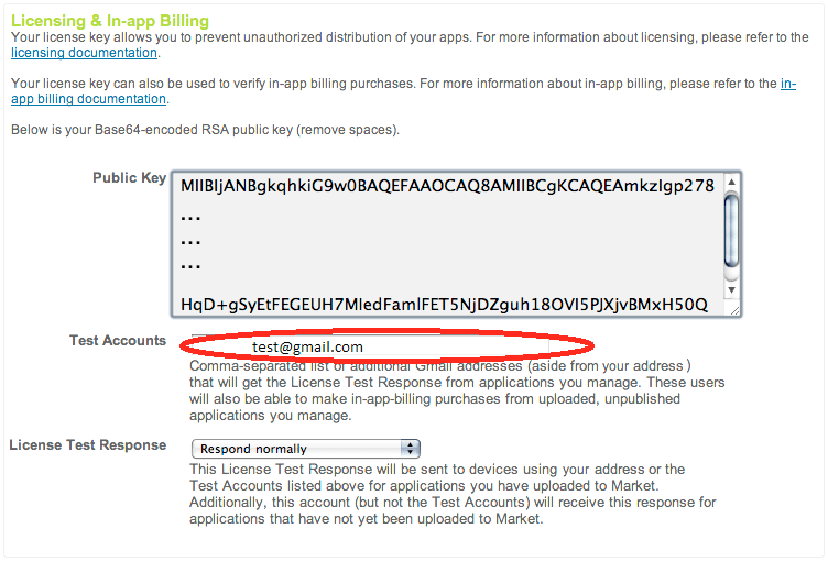 License key example
