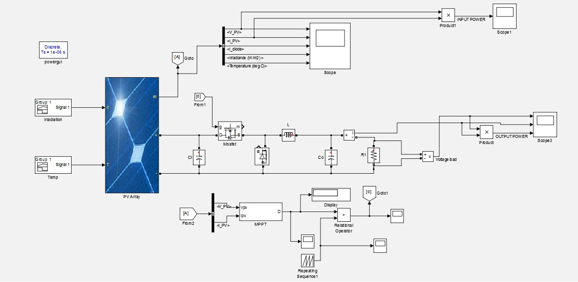 Electrical How to keep output voltage constant in pv system with MPPT