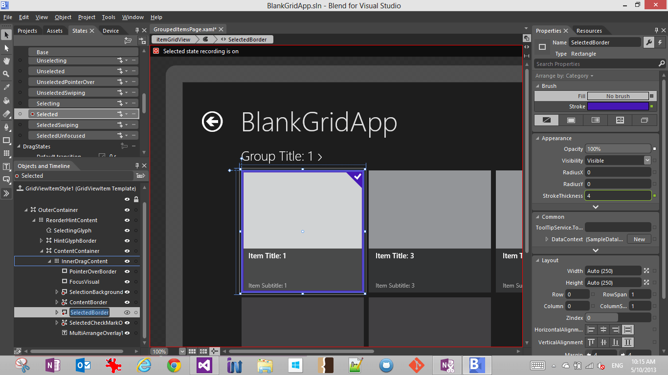 Wpf How To Change The Border Background Color In A Itemcontainerstyle