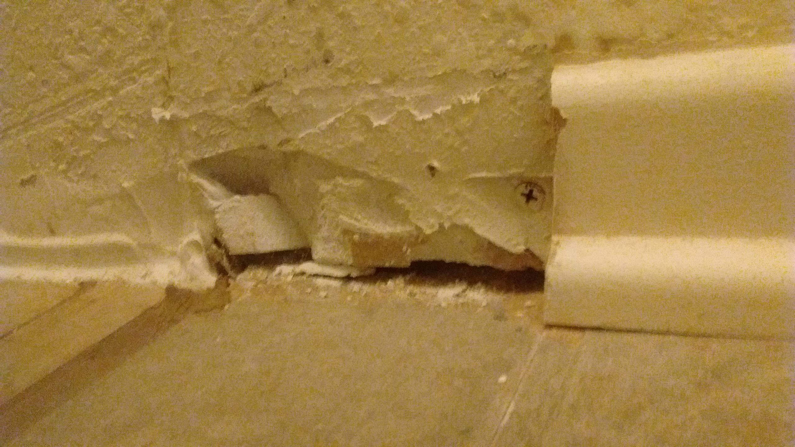 caulking Do I need to patch the hole in my bathroom drywall behind