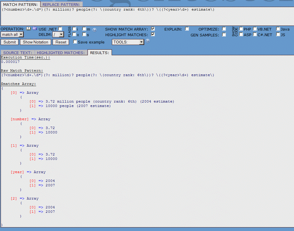 c Regular expression to extract multiple number and float value