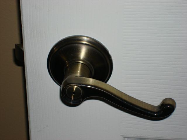 doorknob What direction should leverstyle door handles be oriented