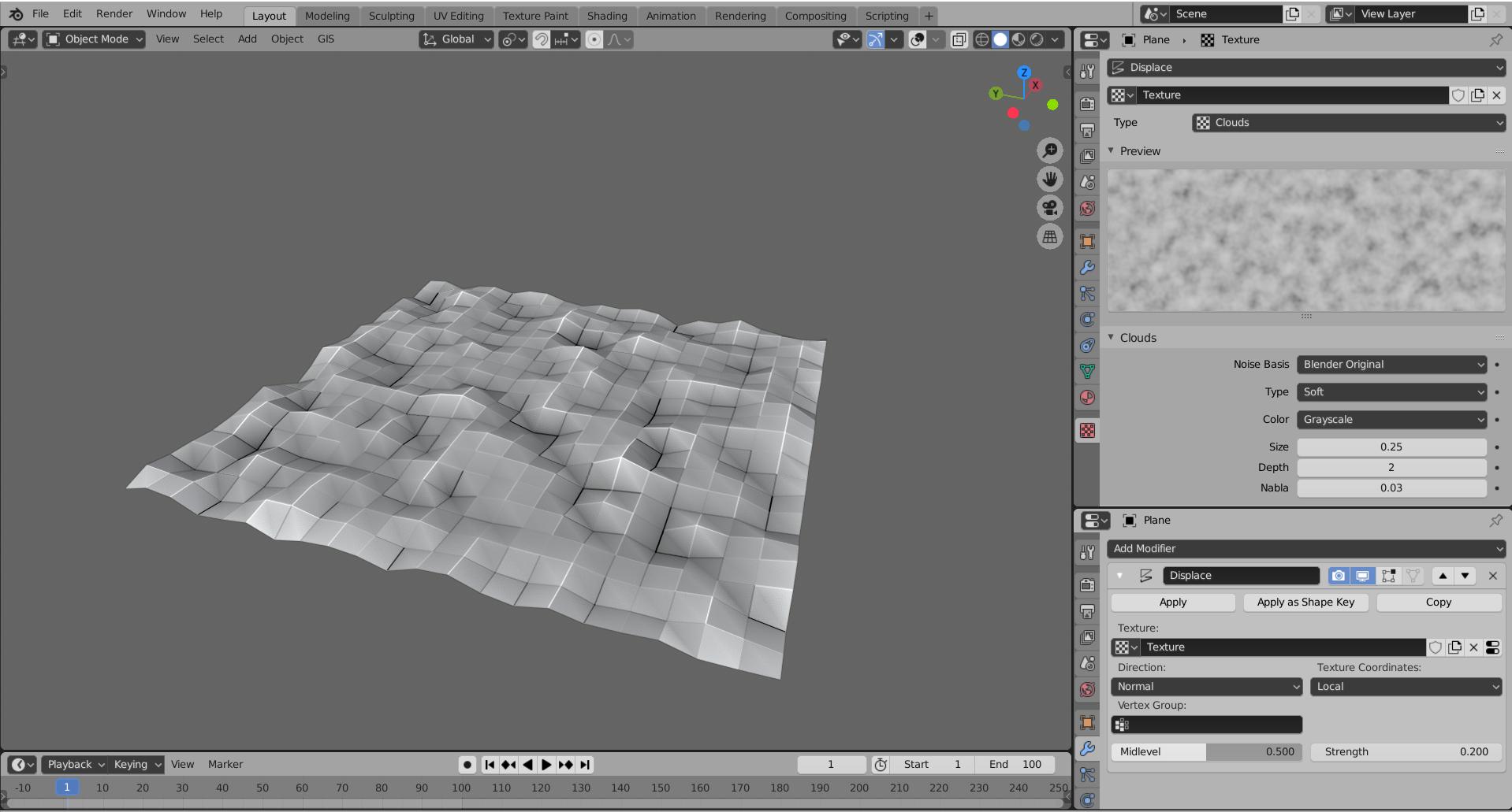Apply same displacement to other object Blender Stack Exchange