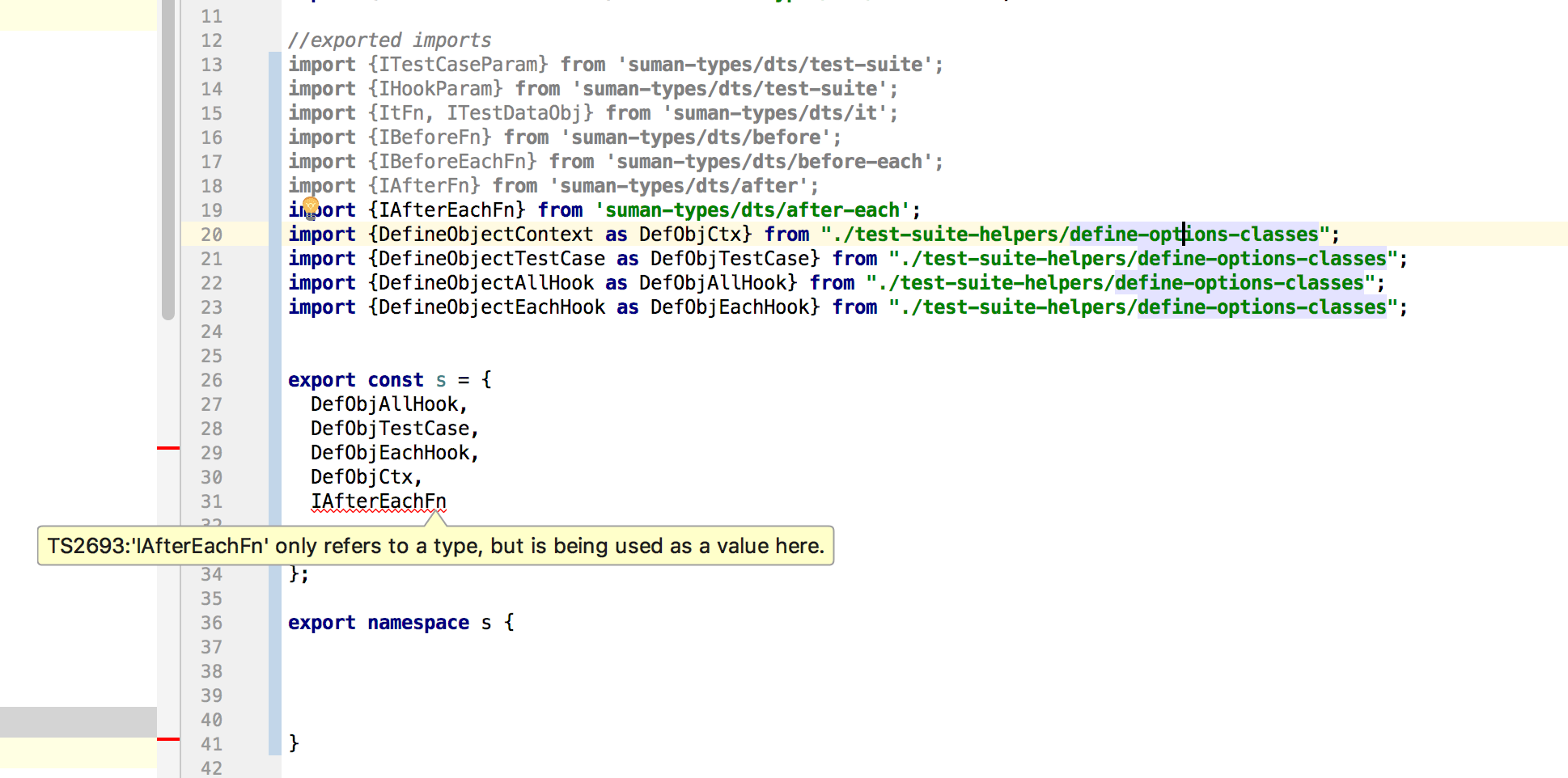 typescript2.0 exporting imports as a namespace with TypeScript
