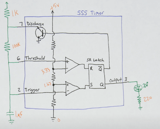 Electronic 555 timer capacitor charging order Valuable Tech Notes