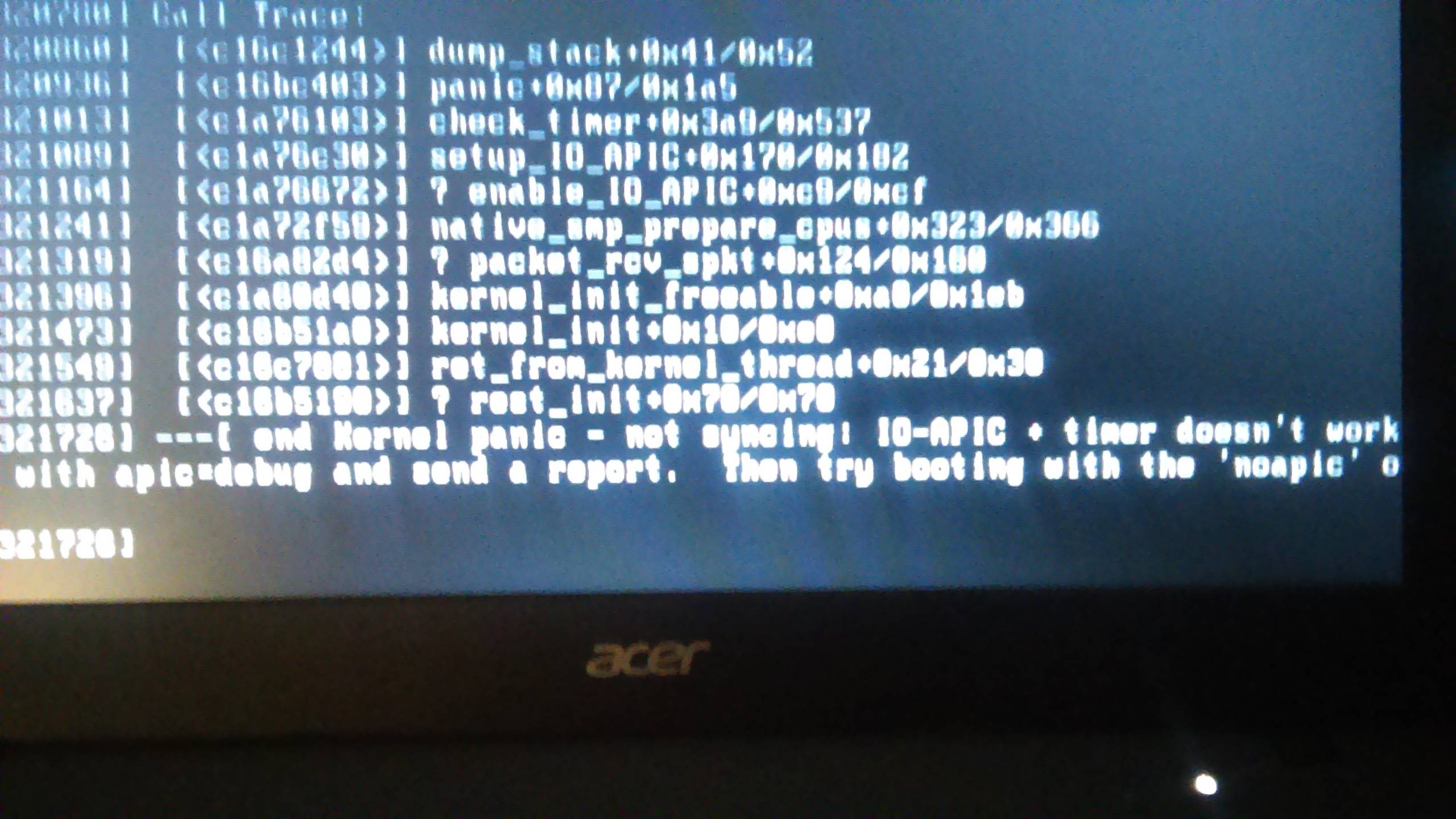 boot Trouble with Installation on Acer Aspire One Cloudbook 14