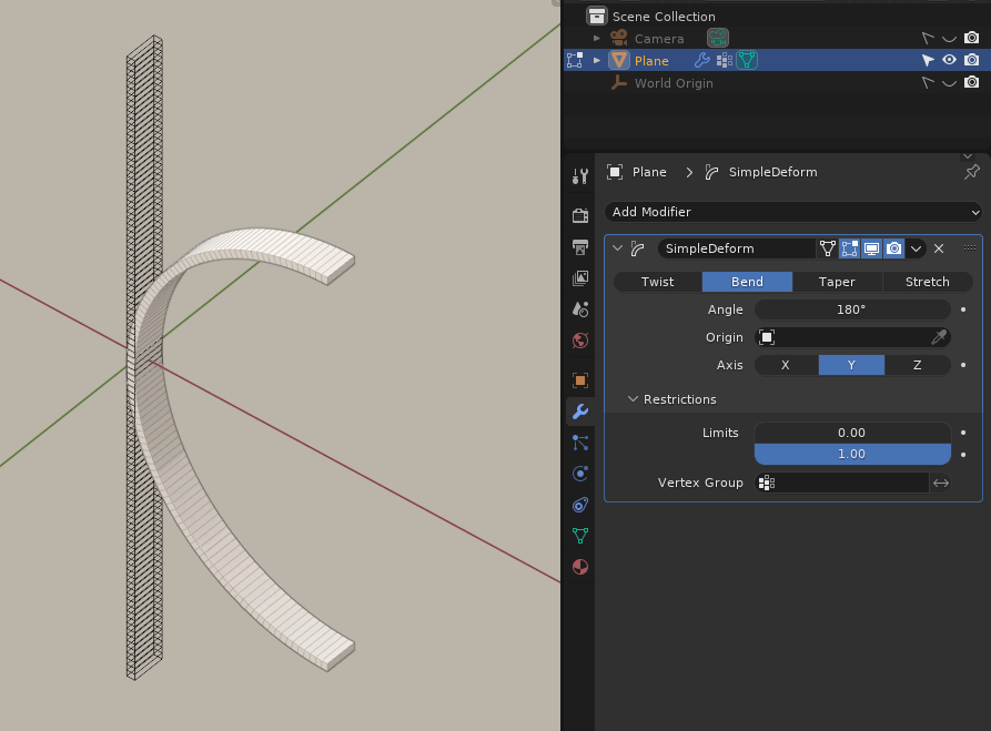 modeling How to Bend an Object Back Onto Itself Blender Stack Exchange