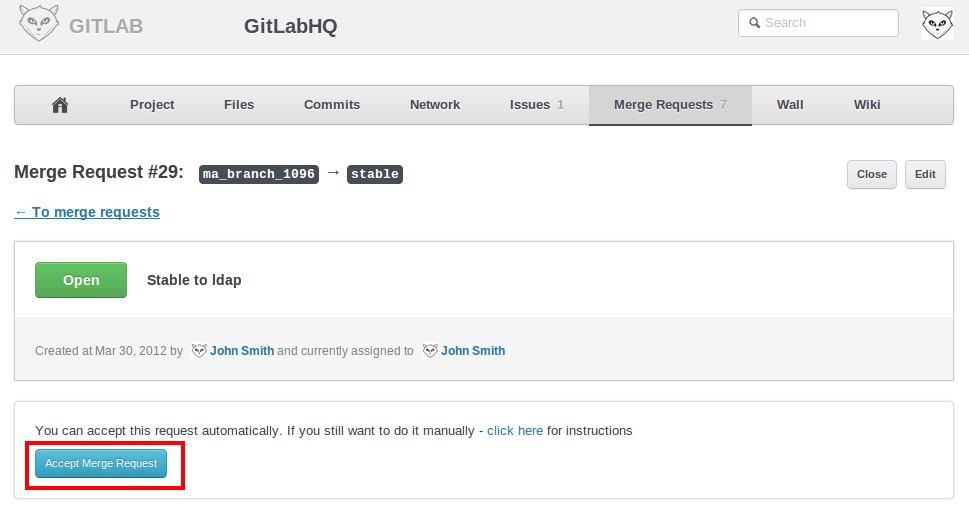 git Creating pull requests in gitlab Stack Overflow