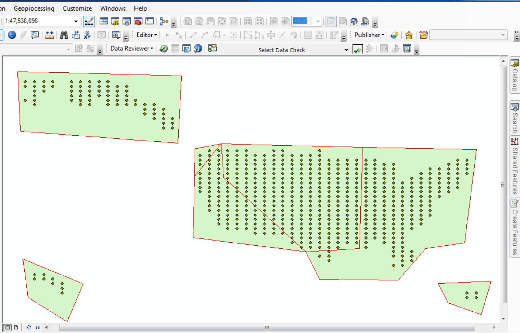 arcgis desktop Statistics for point data within each polygon using