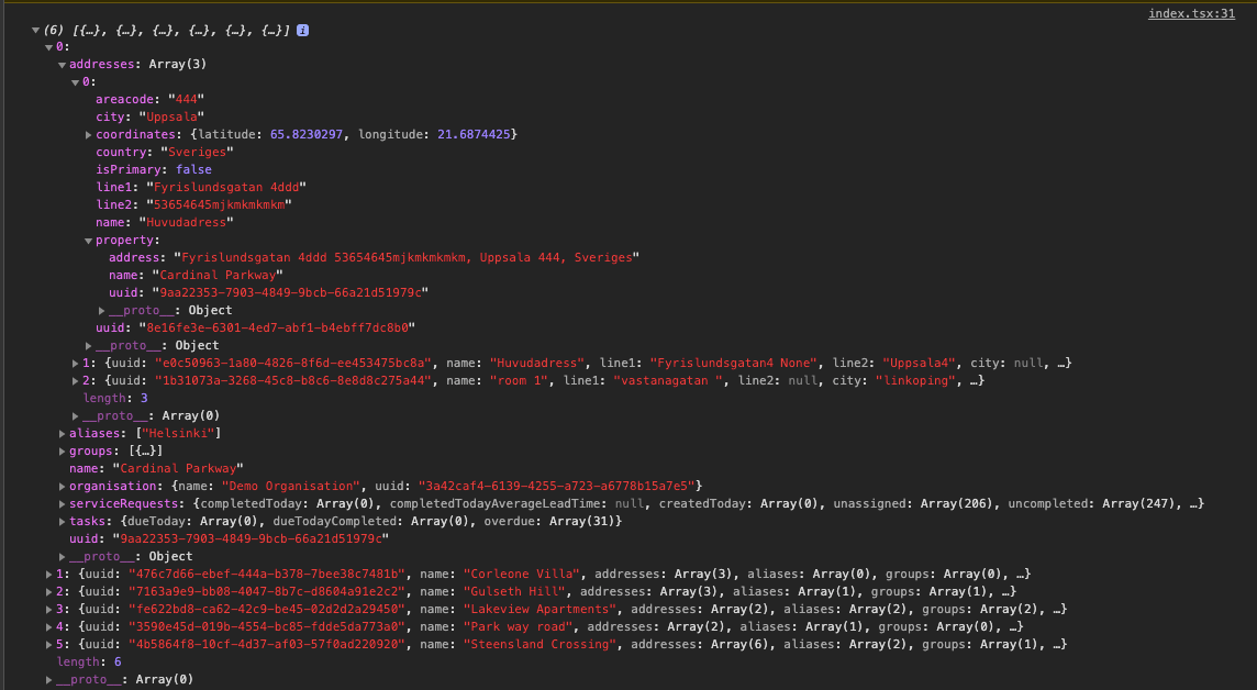 reactjs Reacttypescript Object is of type 'unknown'. TS2571 Stack