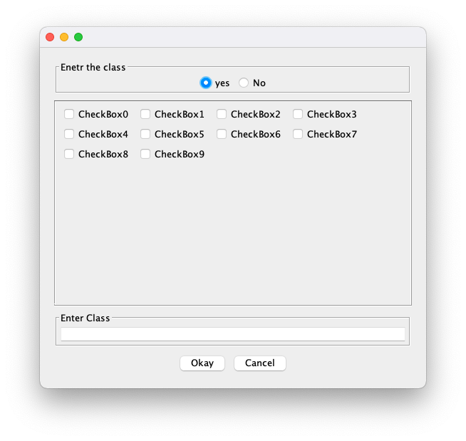 java Print dynamic selected checkbox using JFrame Stack Overflow