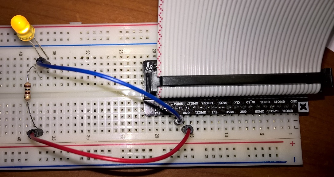 Switching led over gpio - Raspberry Pi Stack Exchange