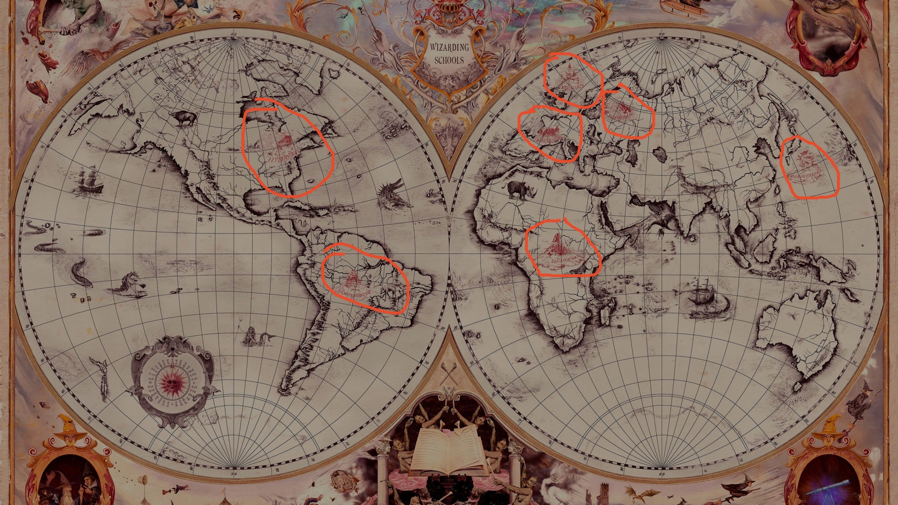 harry potter Are there wizarding schools in the rest of the "magical