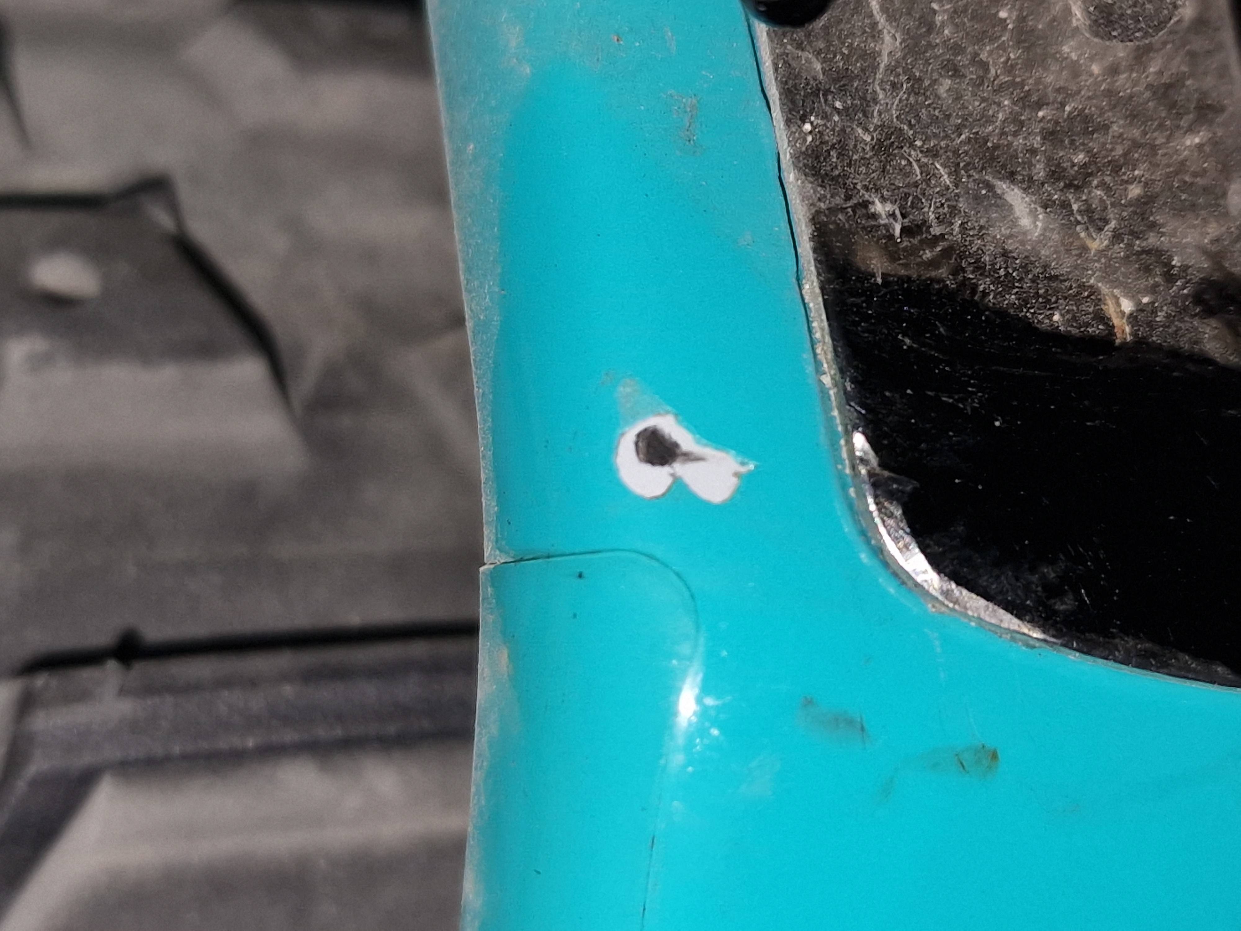 repair Is this a crack? Came off my Carbon frame for the first time