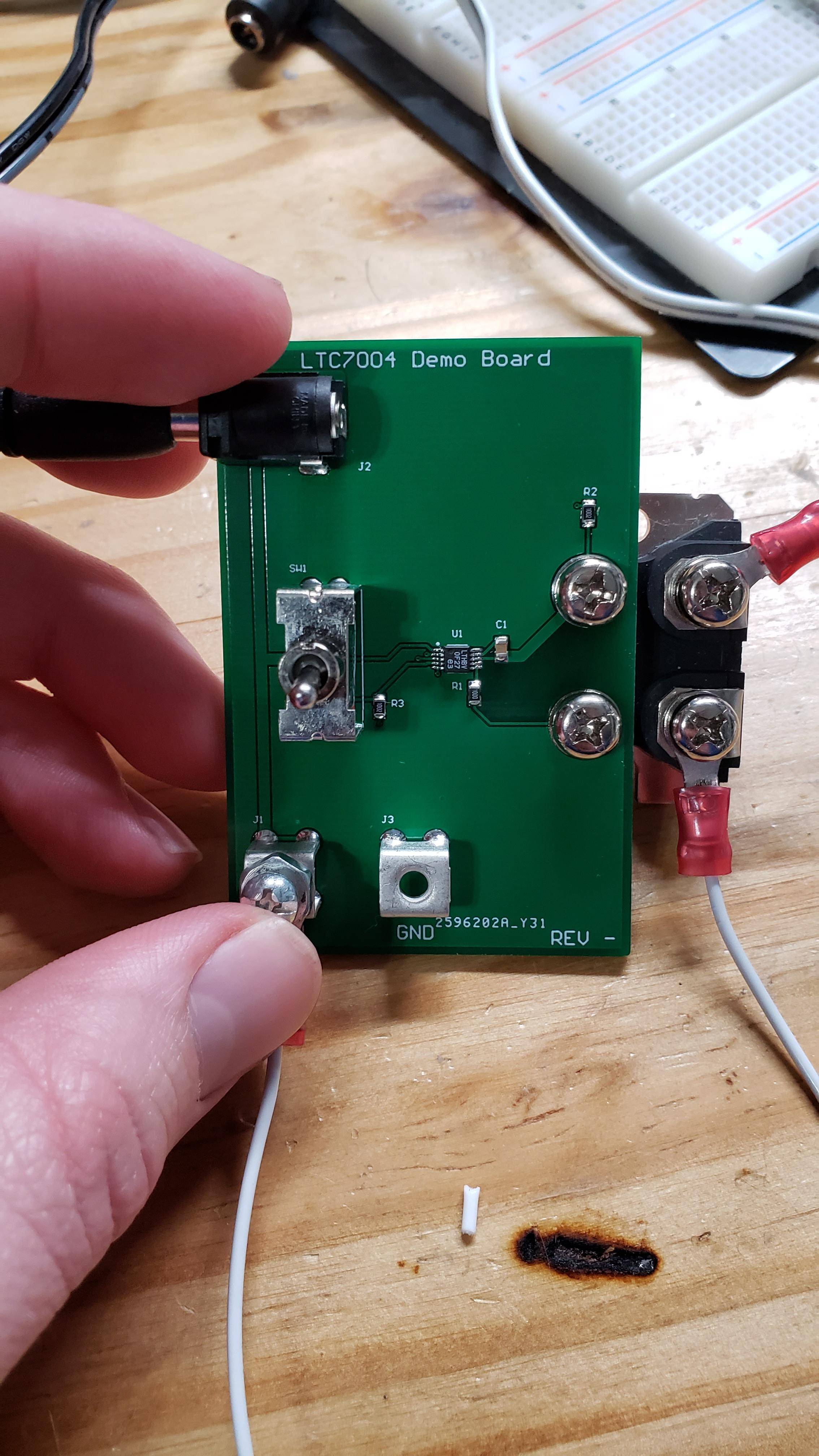 power What could have caused my highside MOSFET gate driver to break