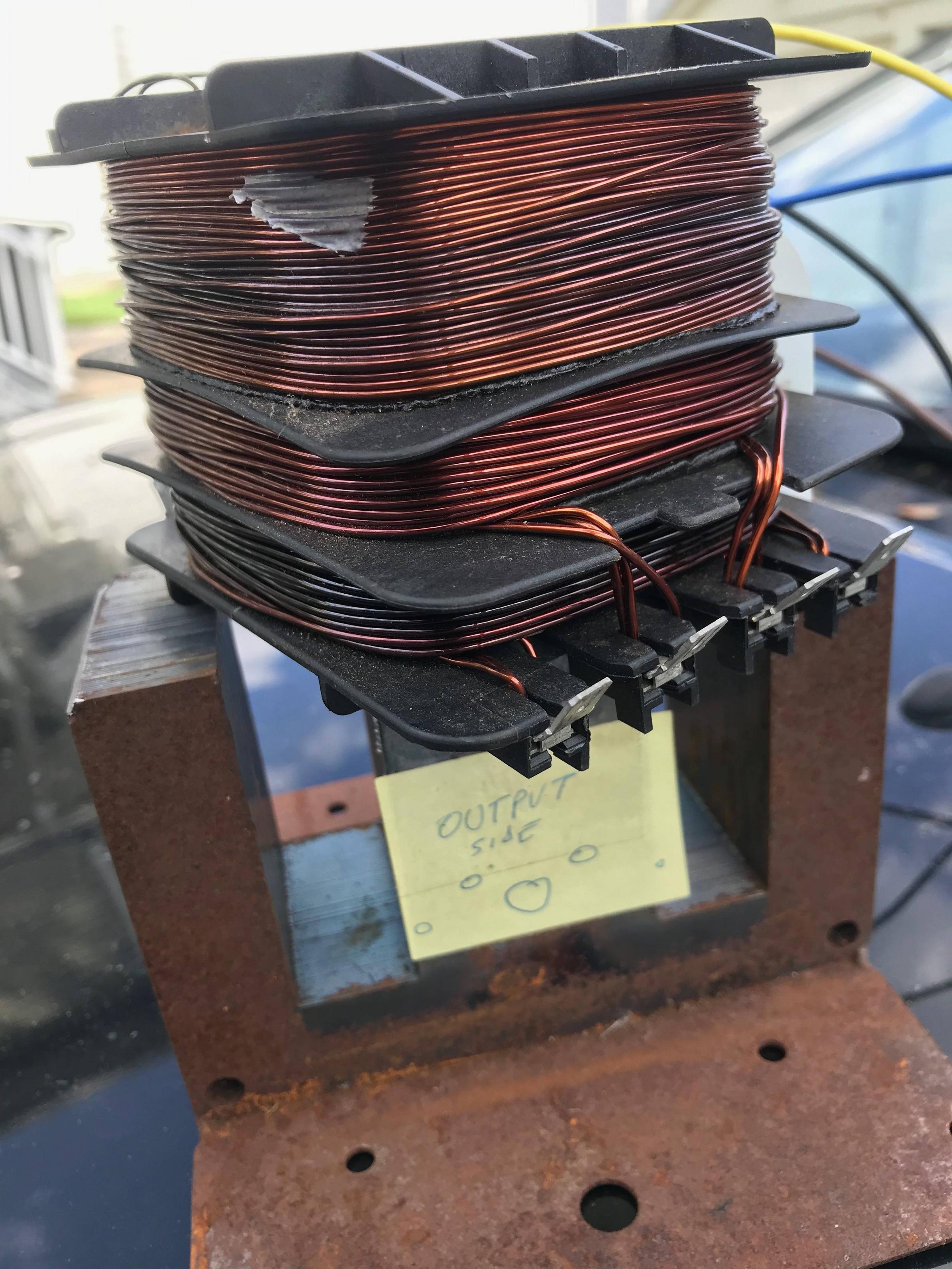 Transformer rewind Schumacher charger Electrical Engineering Stack