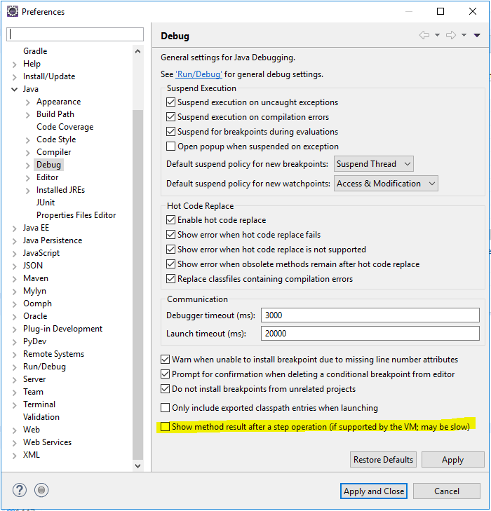 java Running a program in Debug mode is incredible slow Stack Overflow