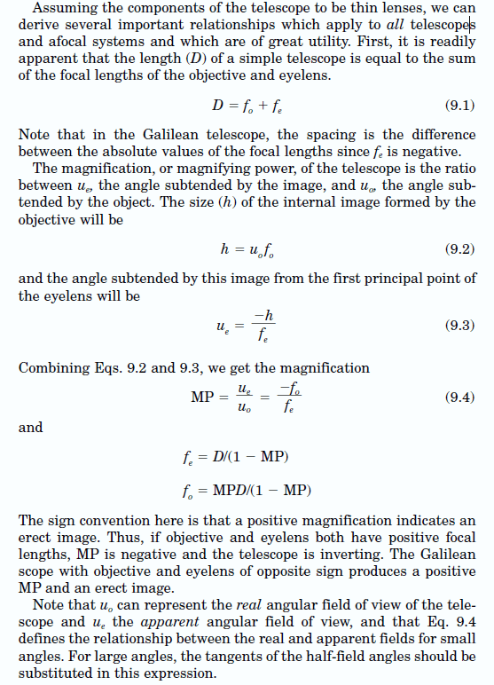 optics What is the (real) meaning of binocular magnification number
