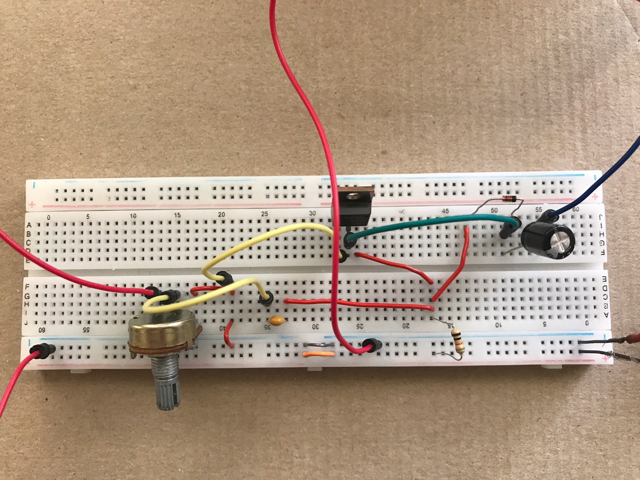 Simple fuzz pedal using breadboard Electrical Engineering Stack Exchange