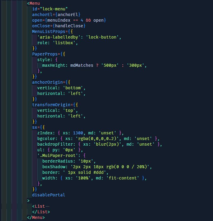 reactjs Material UI Menu not closing after clicking a menu item