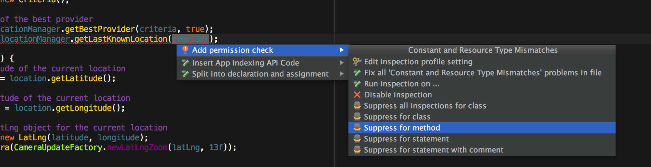 Android Studio remove Security Exception warning Stack Overflow