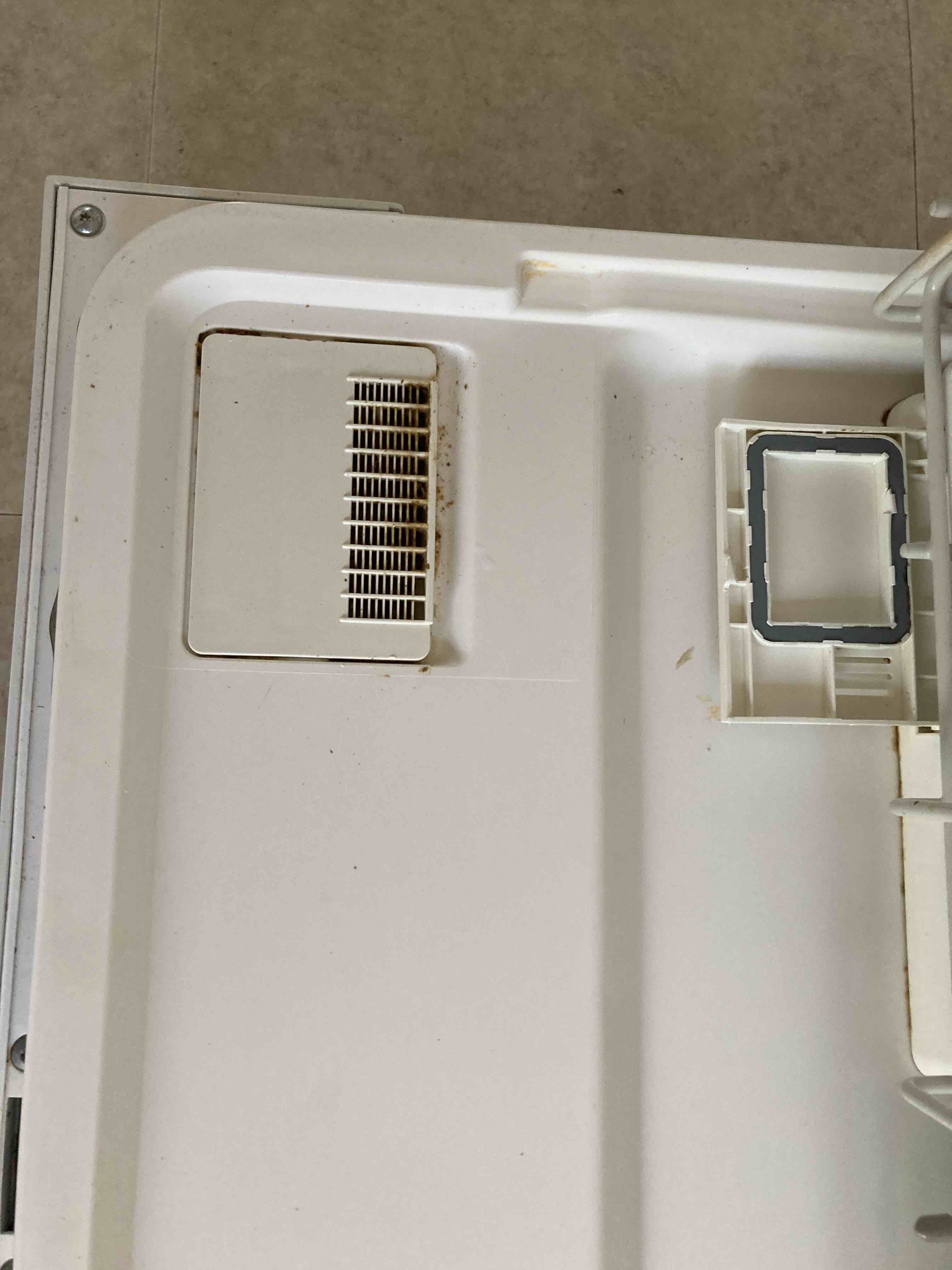 How do I avoid getting so much gunk in this part of my dishwasher