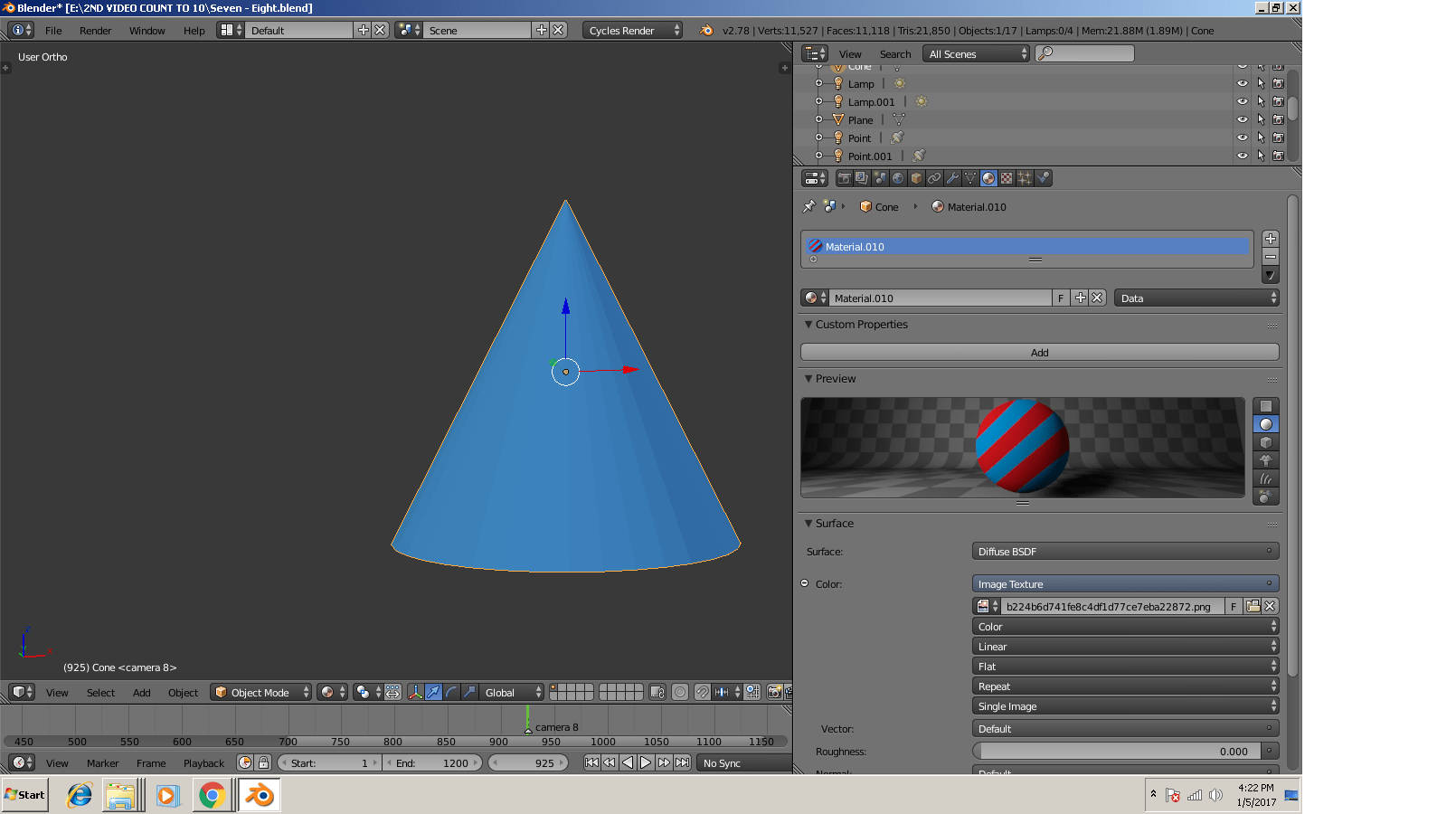 texturing Add Image Texture to a Cone Blender Stack Exchange