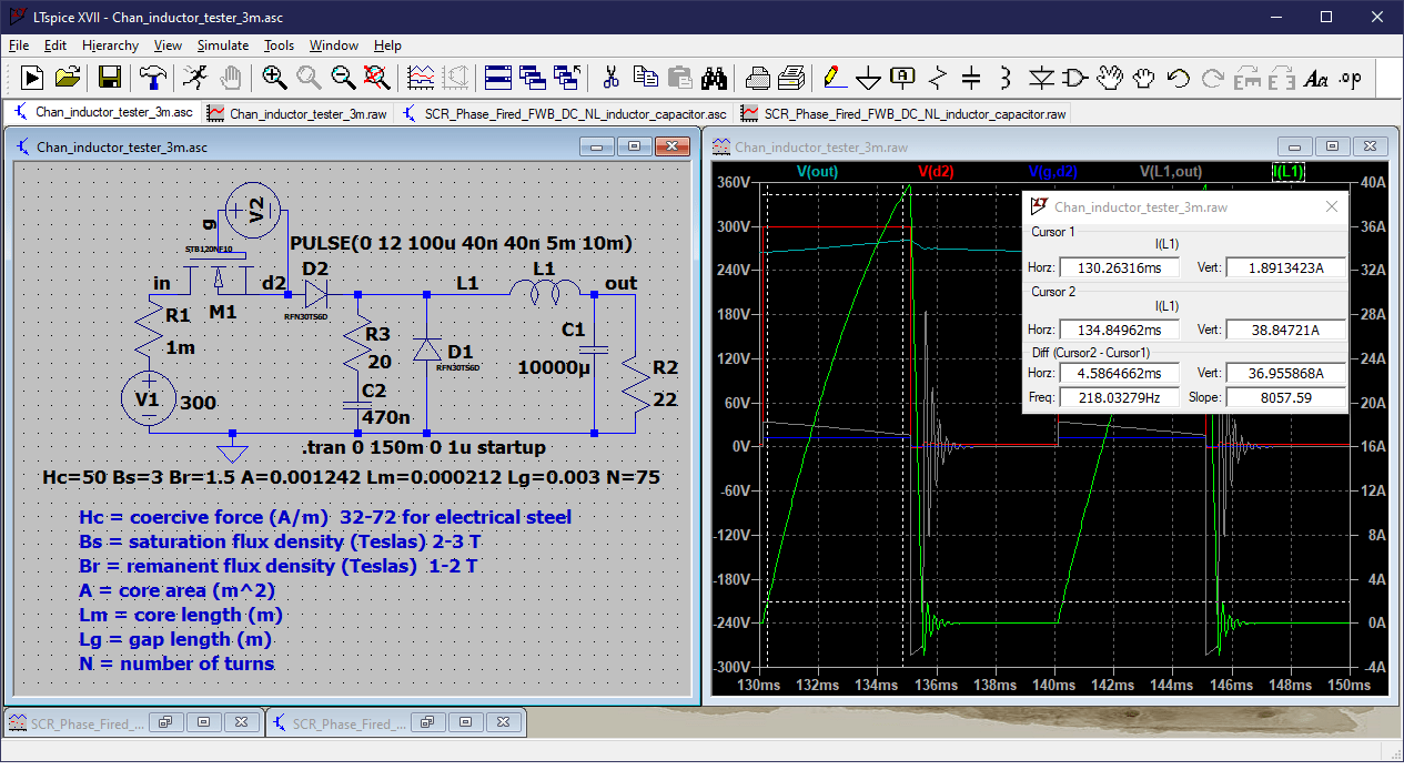 inductor How to determine saturation in DC smoothing choke with