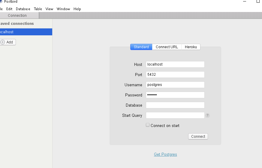 javascript connect econnrefused 127.0.0.15432 postbird Stack