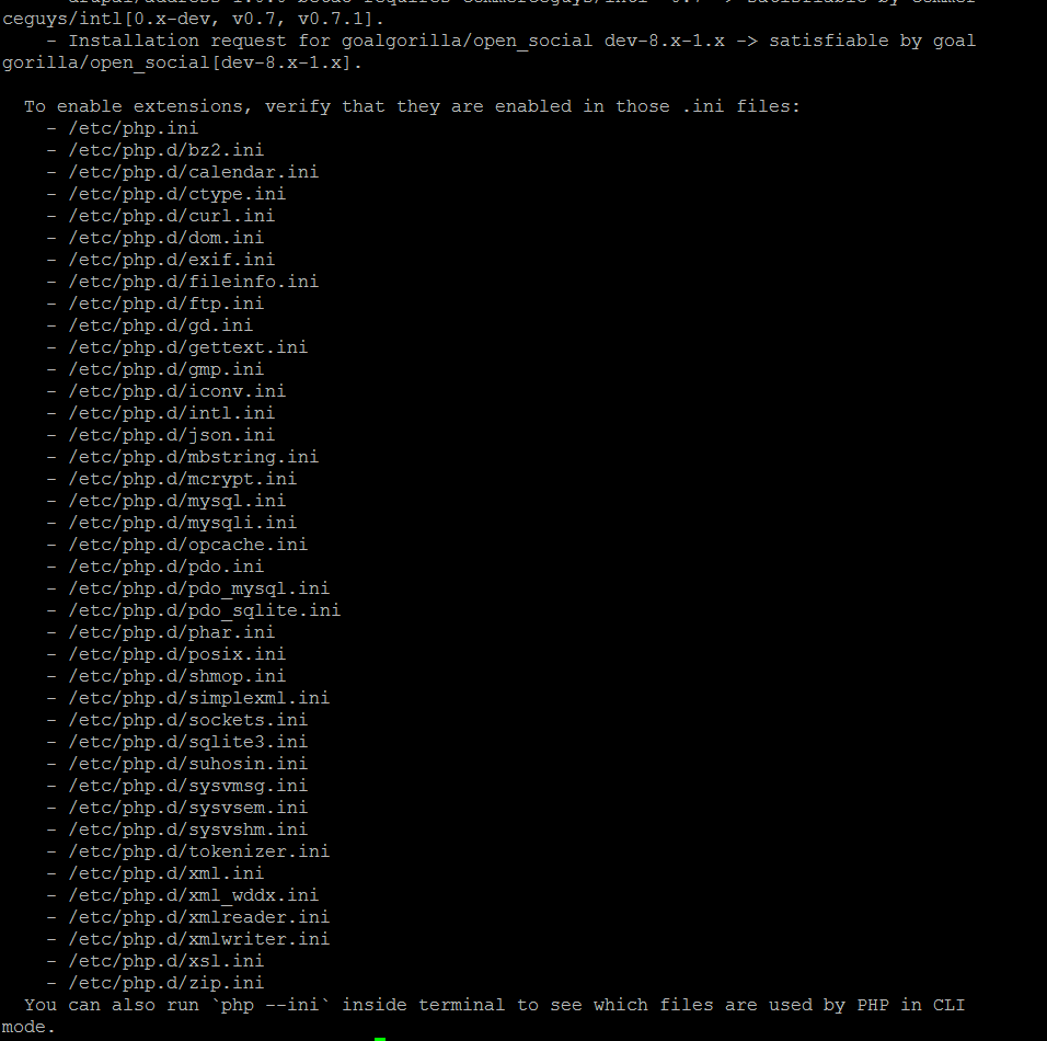 Drupal 8 Composer Your requirements could not be resolved to an