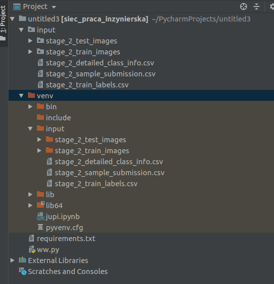 Why does my Pycharm Project not see folder? FileNotFoundError [Errno 2
