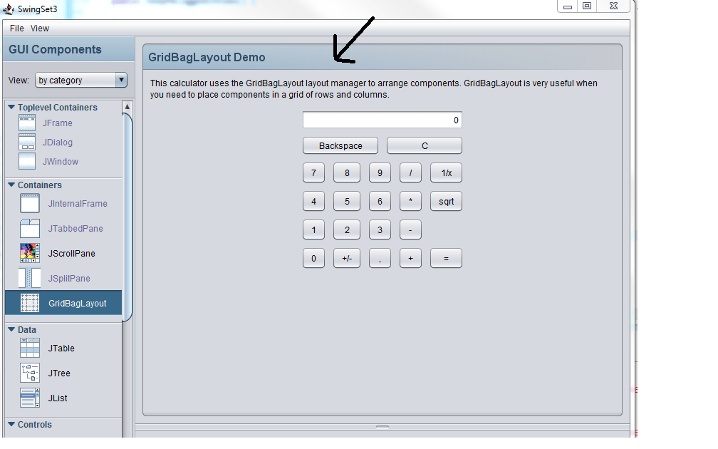 java What swing component is this? Stack Overflow