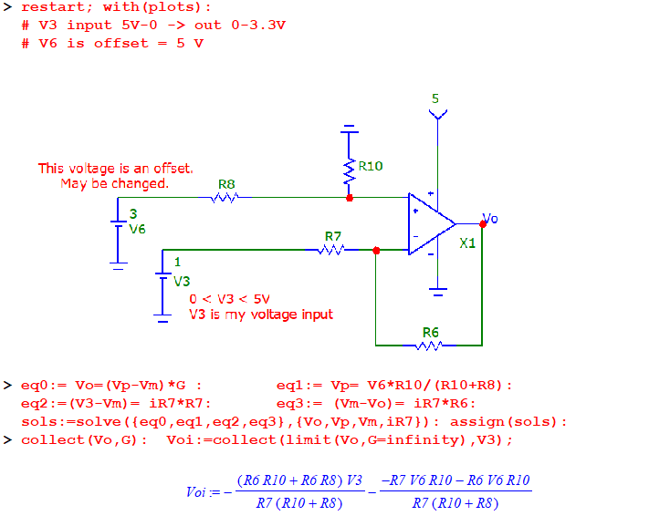 Pressure Transducer, Reverse and Shift Output of a differential