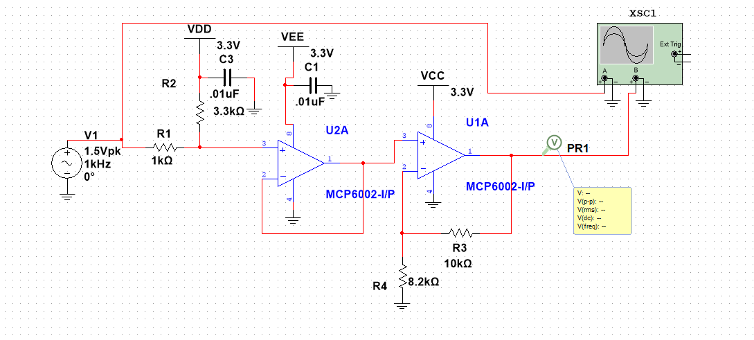 operational amplifier Single supply opamp circuit not working like