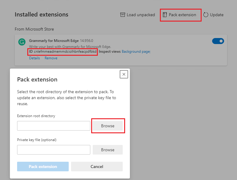 How to get CRX file of a published in Microsoft Edge  Store
