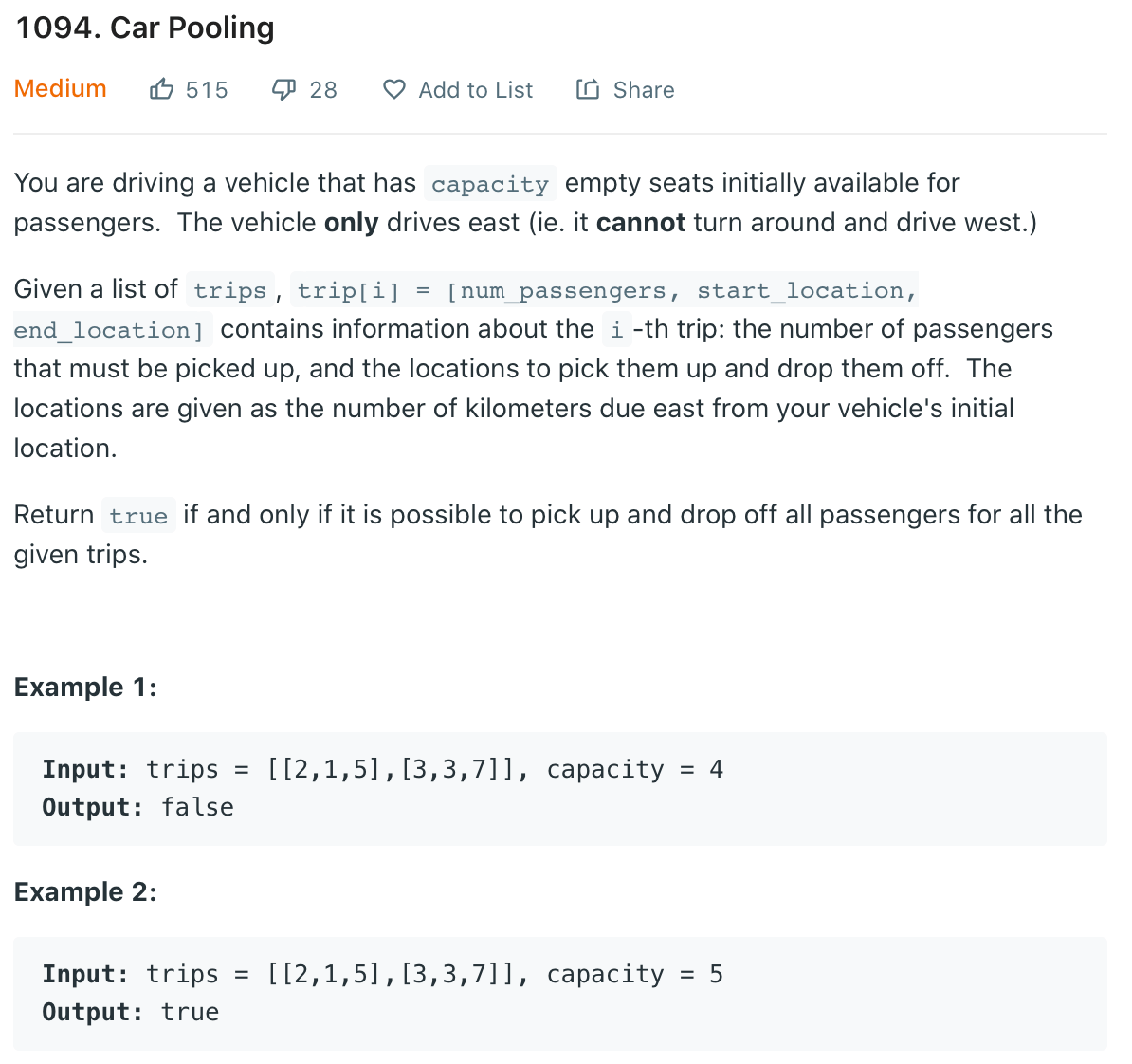 java LeetCode 1094. Car Pooling. What is Time Complexity? Stack