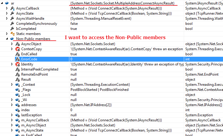 c Get async result from TCPClient.BeginConnect's callback method