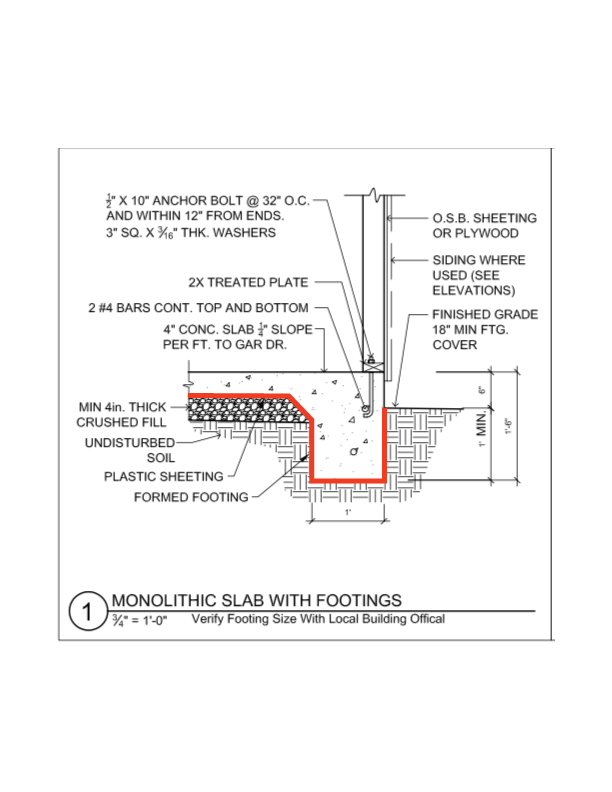 Concrete plastic sheeting under monolithic concrete slab Love
