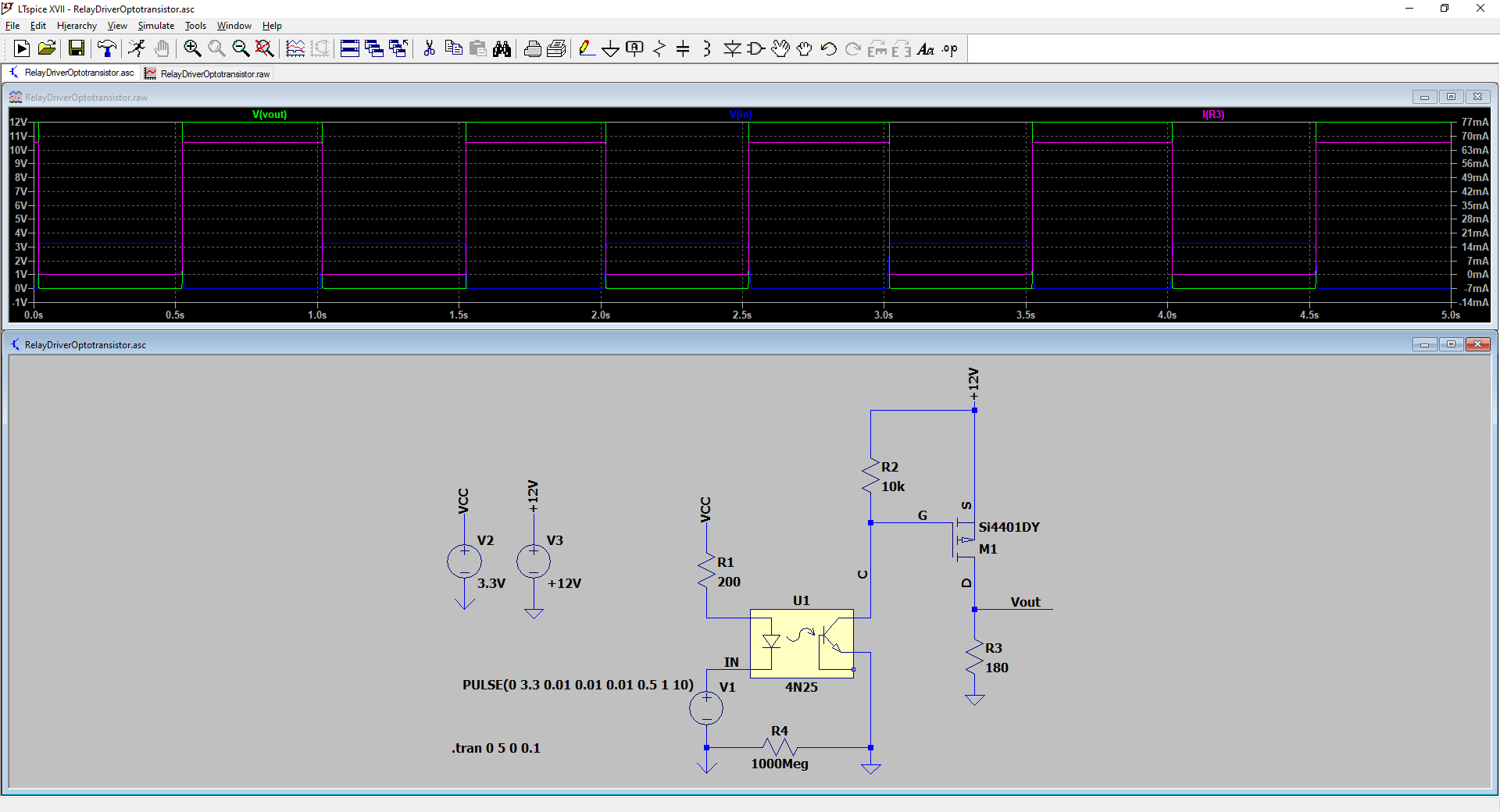 opto isolator High side mosfet 12V switch from isolated 3V3 GPIO