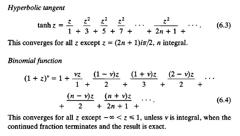 How does the convergence sector of a continued fraction depend on the