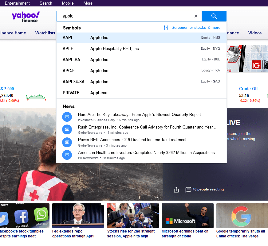 How to get value from search suggestions after keying in text using