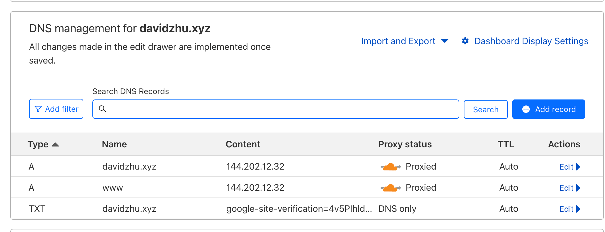 linux Why does my domain name have two IP addresses? Super User