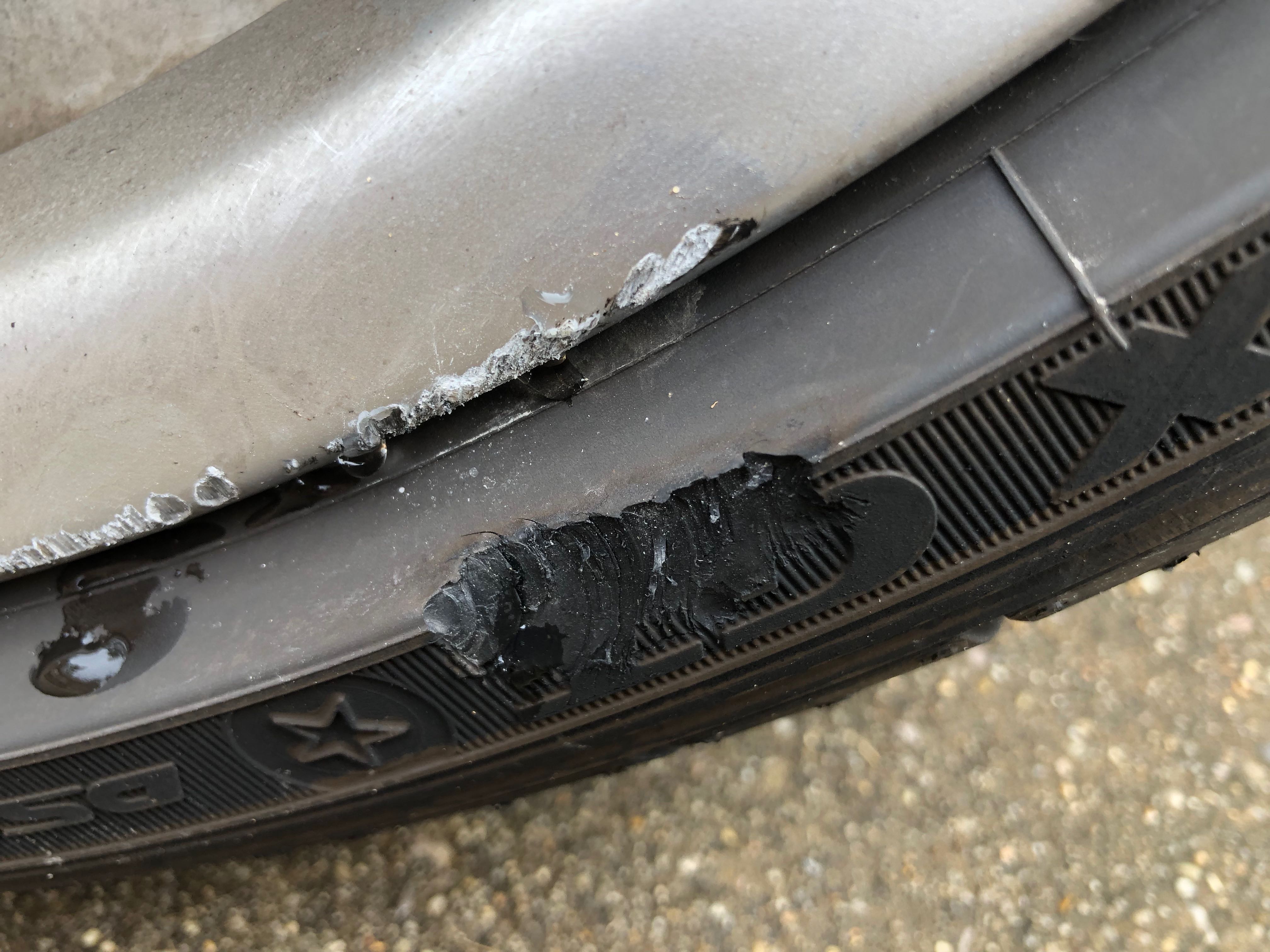 bmw I chipped my back tire, should I get it replaced? Motor Vehicle