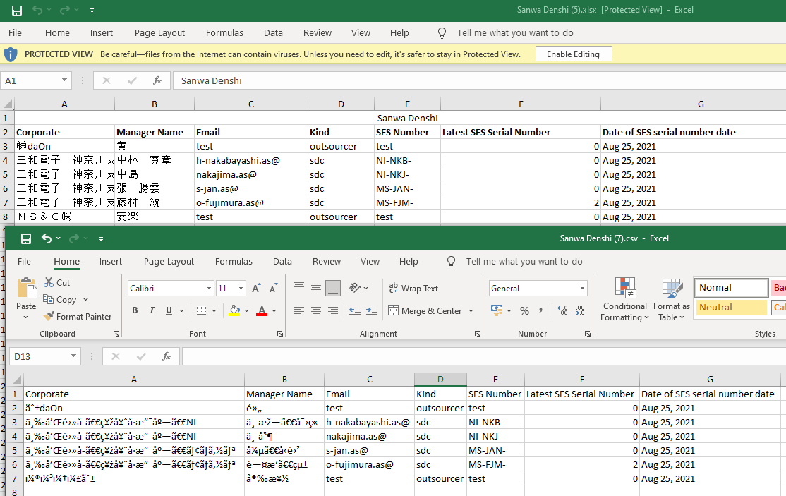javascript Jquery datatable exporting to csv problem with other