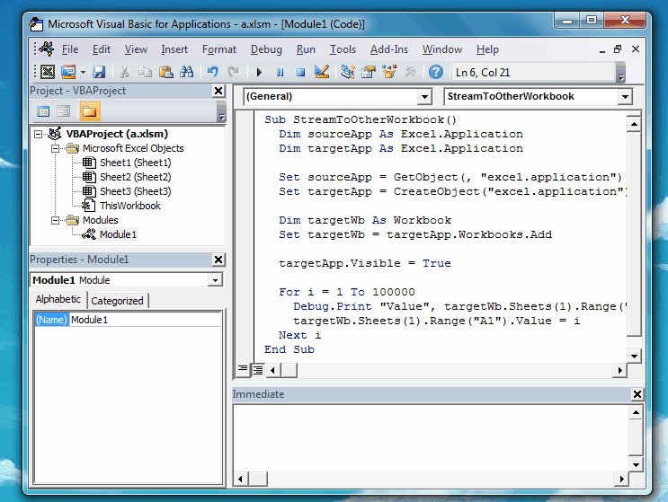 vba CreateObject Excel.Application throws an error on left click