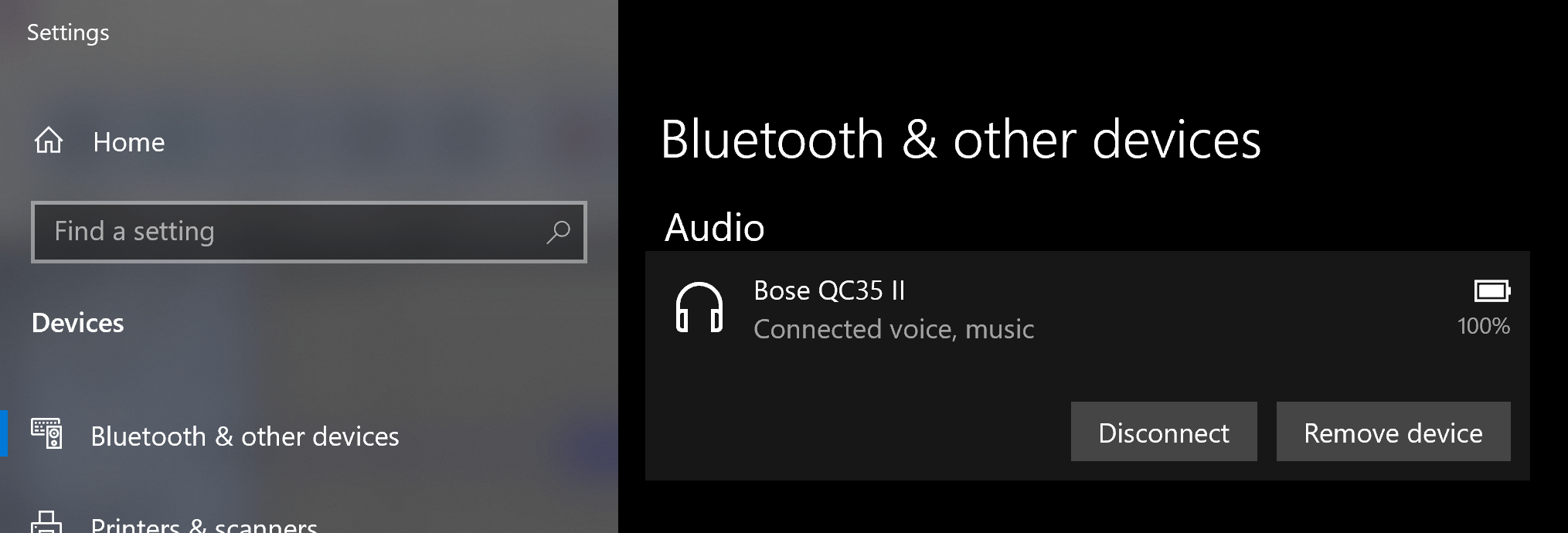 How can I listen to the Bose QC35 II headphones while using its