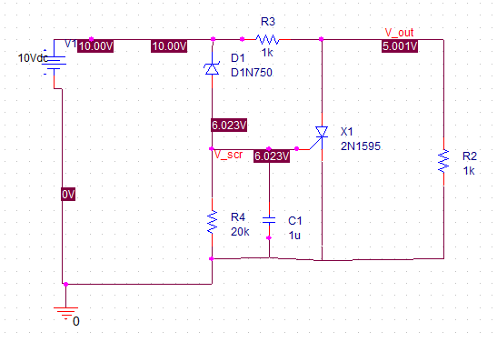 protection - Crowbar circuit OrCAD simulation - Electrical Engineering