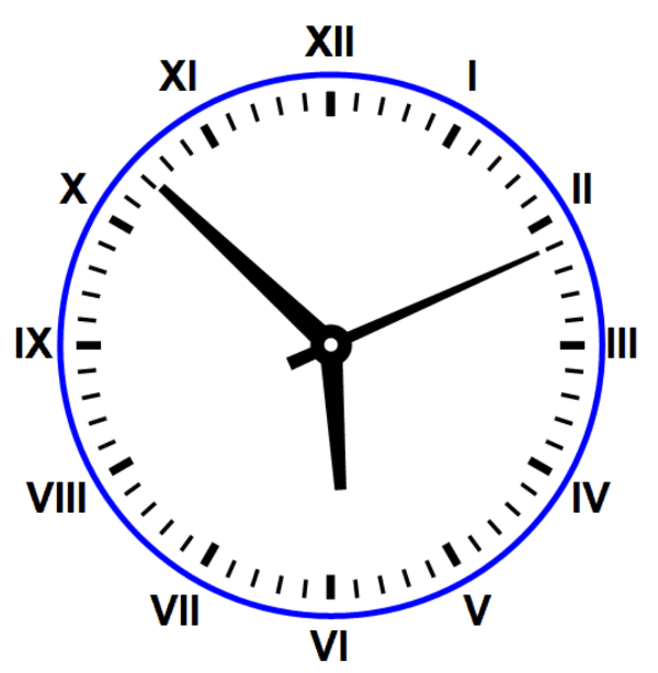 graphics How do I place the Clock arrows inside this clock face